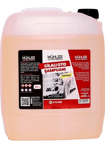 Fırçasız Oto Şampuanı 5 Lt