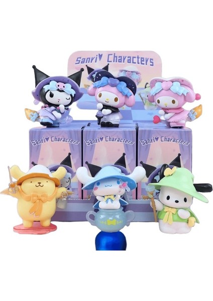6 Adet Sanrio Kawaii Kuromi Cinnamoroll Benim Melodi Aksiyon Figürü Anime Figürleri Bebekler Çanta Oyuncak (Yurt Dışından)