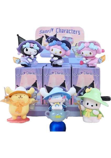 6 Adet Sanrio Kawaii Kuromi Cinnamoroll Benim Melodi Aksiyon Figürü Anime Figürleri Bebekler Çanta Oyuncak (Yurt Dışından)