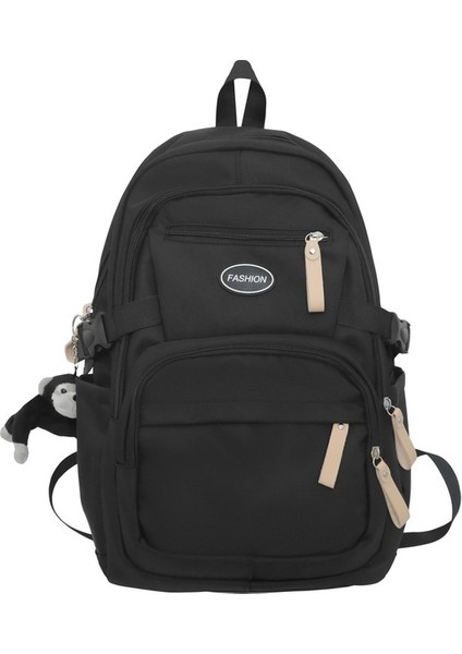 Orta Okul Öğrencisi Okul Çantası 2023 Yaz Yeni Japon Basit Rahat Sırt Çantası Trend Moda Çift Sırt Çantası (Yurt Dışından)