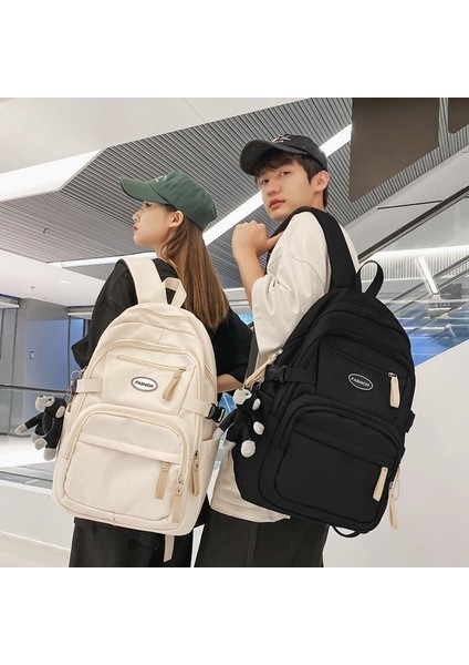 Orta Okul Öğrencisi Okul Çantası 2023 Yaz Yeni Japon Basit Rahat Sırt Çantası Trend Moda Çift Sırt Çantası (Yurt Dışından) modelleri