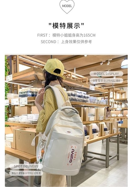 Lise Öğrencisi Okul Büyük Kapasiteli Ortaokul Kampüsü Sırt Sırt Çantası (Yurt Dışından) indirimleri