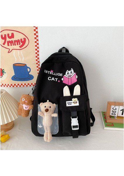 Okul Çantası Yeni Sevimli Kampüs Sırt Çantası Üniversite Öğrencileri Karikatür Ayı Büyük Kapasiteli Eğlence Sırt Çantası (Yurt Dışından) fiyatları