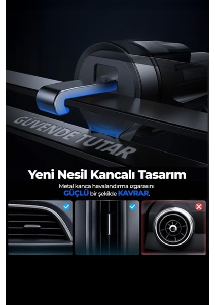 Araç Içi Magsafe ile Uyumlu Havalandırma Mıknatıslı Kancalı Telefon Tutucu modelleri