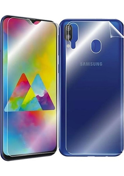Samsung Galaxy M20 ile Uyumlu Ön Arka Koruma Full Body Jelatin