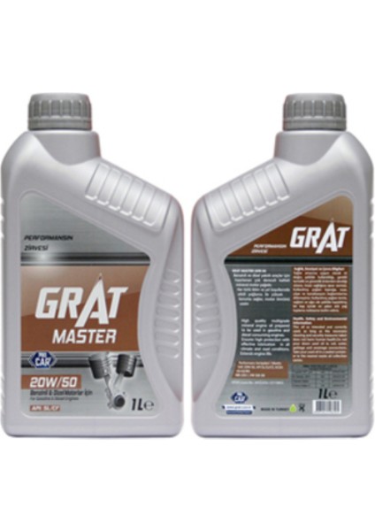 Master 20W-50 Dizel ve Benzinli Motor Yağ 1 Litre