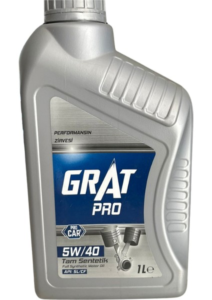 Pro 5W-40 Tam Sentetik Motor Yağı 1 Litre