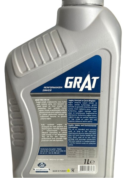Pro 5W-40 Tam Sentetik Motor Yağı 1 Litre fiyatları