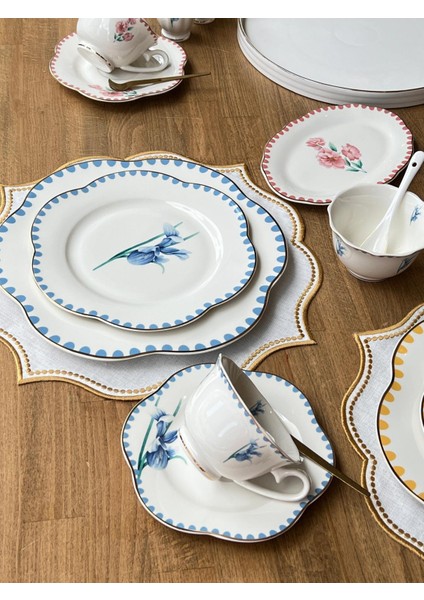 Kahvaltı Takımı Flowers 55 Parça 6 Kişilik fiyatları