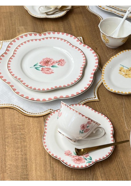 Kahvaltı Takımı Flowers 55 Parça 6 Kişilik fırsatları