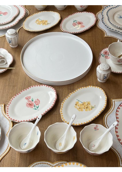 Kahvaltı Takımı Flowers 55 Parça 6 Kişilik indirimleri