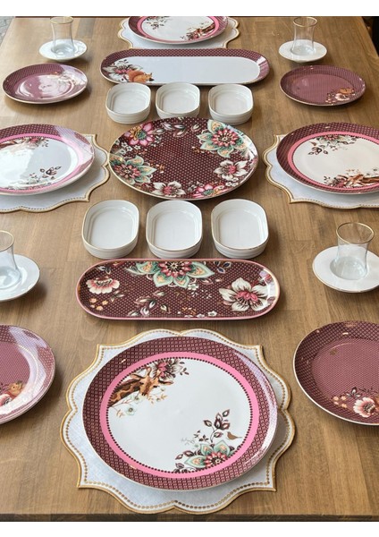 Kahvaltı Takımı Magenta 29 Parça 4 Kişilik