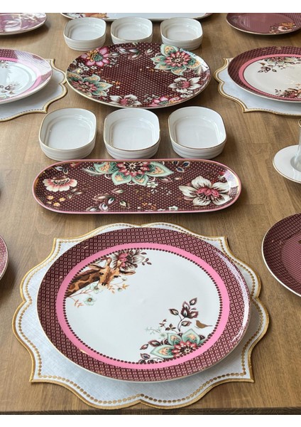 Kahvaltı Takımı Magenta 29 Parça 4 Kişilik