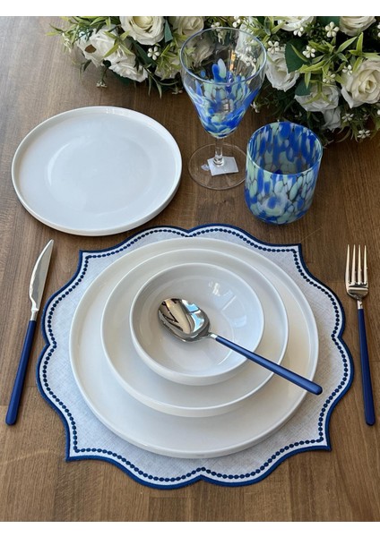Yemek Takımı Modern Sade 24 Parça 6 Kişilik