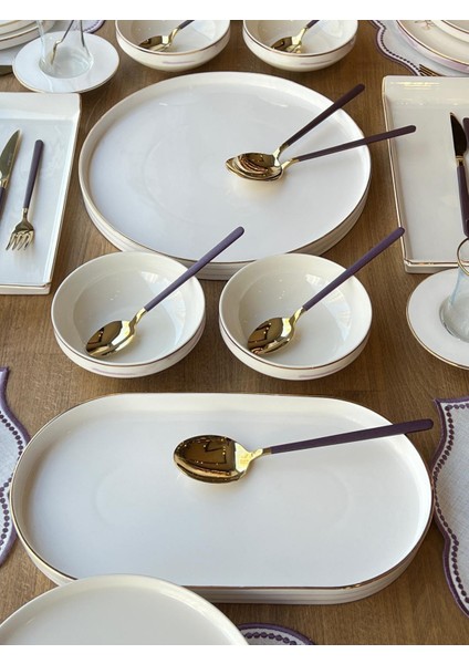 Yemek Takımı Modern Violet 89 Parça 6 Kişilik modelleri