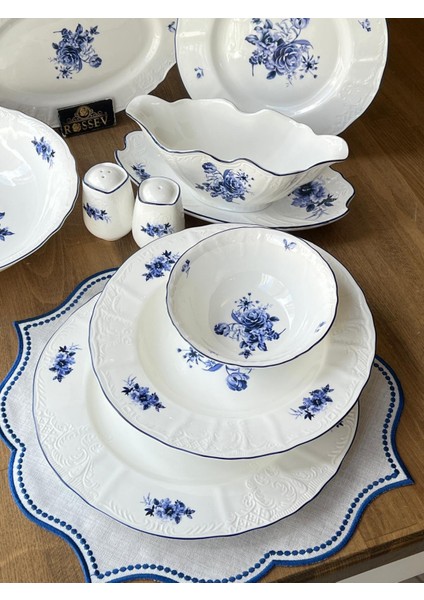 Yemek Takımı Blue Garden 62 Parça 12 Kişilik fiyatları