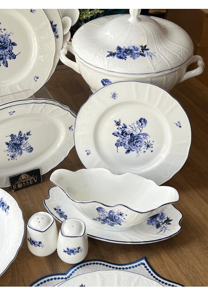 Yemek Takımı Blue Garden 62 Parça 12 Kişilik modelleri