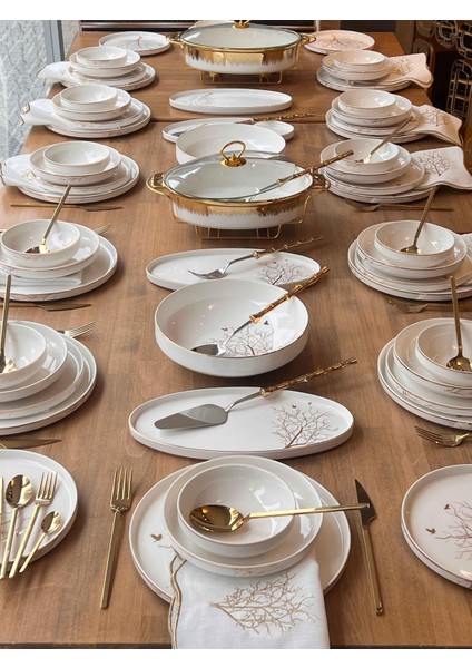 Yemek Takımı Modern Arbol Bird 161 Parça 12 Kişilik