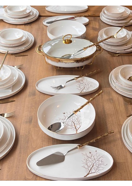 Yemek Takımı Modern Arbol Bird 161 Parça 12 Kişilik