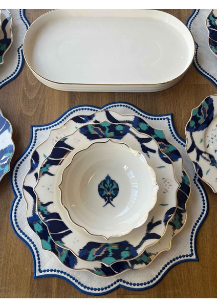 Yemek Takımı Ikat 72 Parça 12 Kişilik