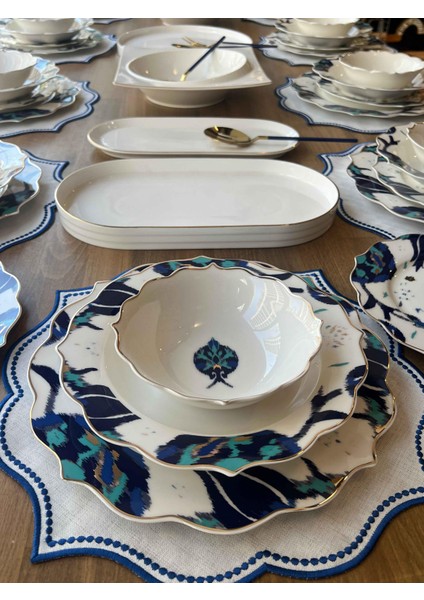 Yemek Takımı Ikat 72 Parça 12 Kişilik