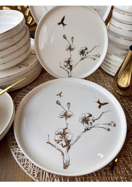 Yemek Takımı Modern Cherry 24 Parça 6 Kişilik modelleri