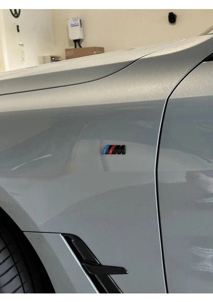 Bmw 3 Serisi Uyumlu M Çamurluk Arması Seti 2'li Gloss Black