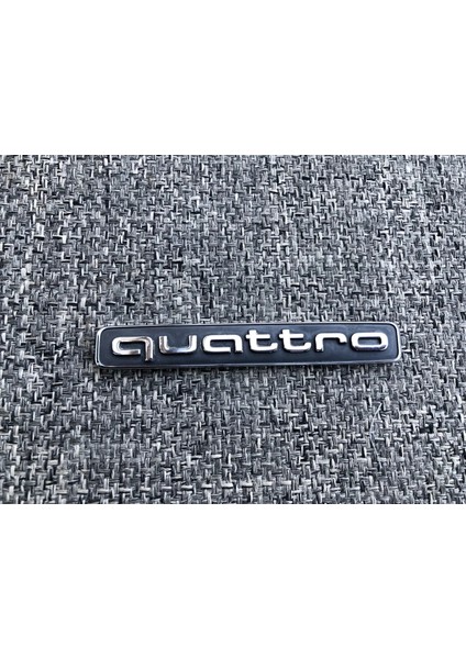 Audi A8 Serisi Uyumlu Quattro Black Silver Bagaj Yazısı 3m 3D Abs modelleri