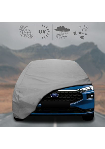 Ford Taurus 8 (2022 - ) Oto Branda Su Geçirmez Miflonlu Araba Brandası Klipsli Araba Çadırı
