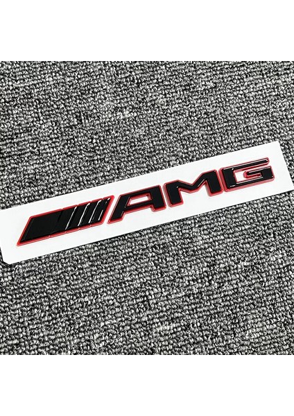 Mercedes C Serisi Uyumlu Yeni Nesil Kırmızı Piano Black Amg Bagaj Yazısı 3m 3D Abs