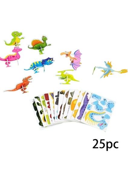 3D Karikatür , Eğitici, 3+ Yaş, El Yapımı, Pürüzsüz Yüzey ve Pürüz , Dinozor (Yurt Dışından)