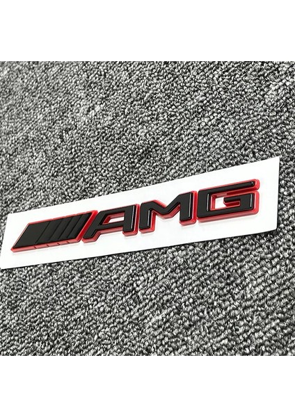 Mercedes C Serisi Uyumlu Yeni Nesil Kırmızı Piano Black Amg Bagaj Yazısı 3m 3D Abs fırsatları