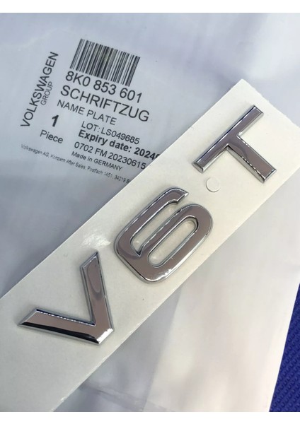 Audi A5 Serisi Uyumlu V6T Krom Çamurluk Yazısı 3m 3D Abs fırsatları