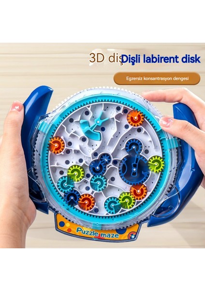Eğitici Dişli Labirent Disk Bebek Düşünme Gelişimi Konsantrasyon Egzersiz Denge Boncuk Oyunu Çocuk Entelektüel Oyuncak (Yurt Dışından)