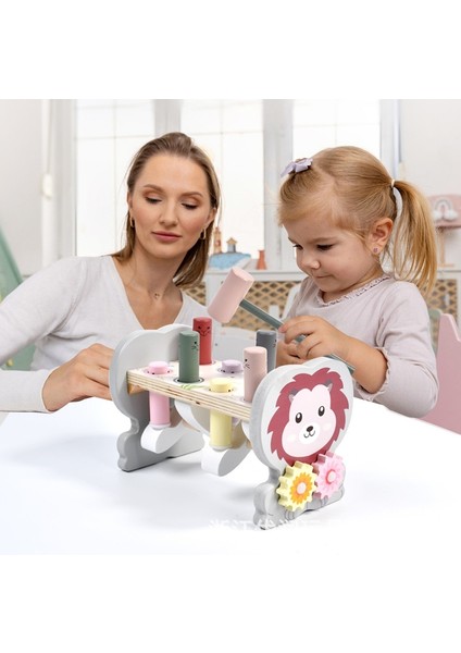Bebek 3-6 Yaş Bebek Gopher Ahşap Erken Eğitim Çocuk Eğitici Oyuncaklar Eğlenceli Ebeveyn-Çocuk (Yurt Dışından)