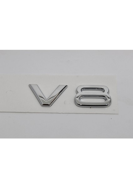 Audi A5 Serisi Uyumlu V8 Krom Çamurluk Yazısı 3m 3D Abs fiyatları