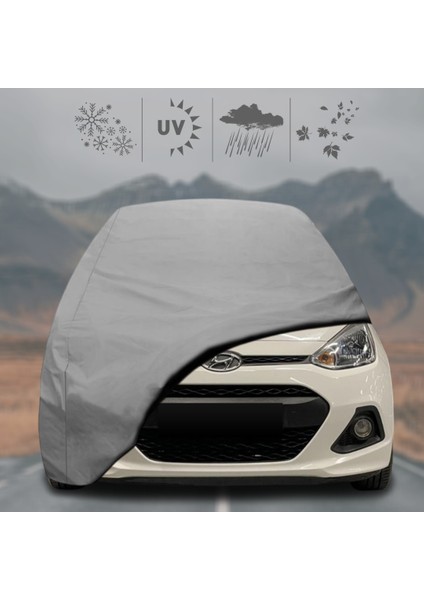 Hyundai I10 2 Hatchback (2013 - 2016) Oto Branda Su Geçirmez Miflonlu Araba Brandası Klipsli Araba Çadırı