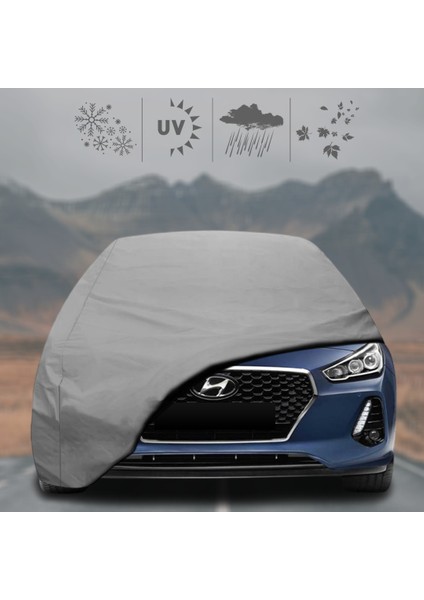 Hyundai I30 Station Wagon (2017- ) Oto Branda Su Geçirmez Miflonlu Araba Brandası Klipsli Araba Çadırı
