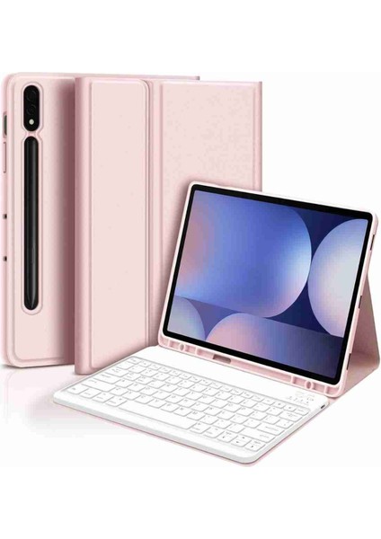 Galaxy Tab S9 Plus / S9 Fe Plus Uyumlu 12.4" Klavyeli Tablet Kılıfı