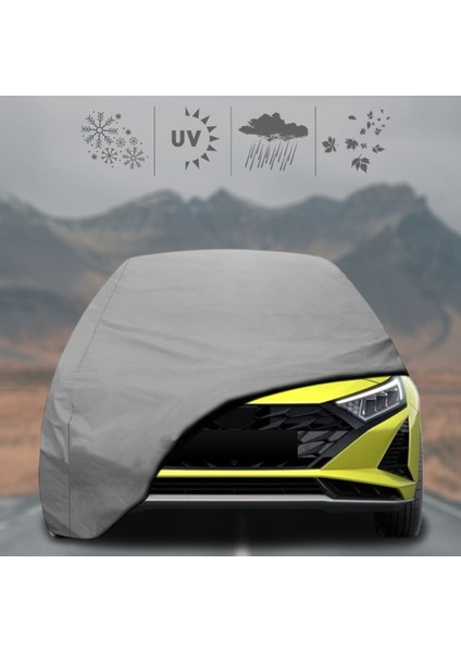 Hyundai I20 3 (2020 - ) Oto Branda Su Geçirmez Miflonlu Araba Brandası Klipsli Araba Çadırı