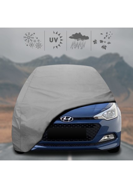 Hyundai I20 (2009 - 2014) Oto Branda Su Geçirmez Miflonlu Araba Brandası Klipsli Araba Çadırı