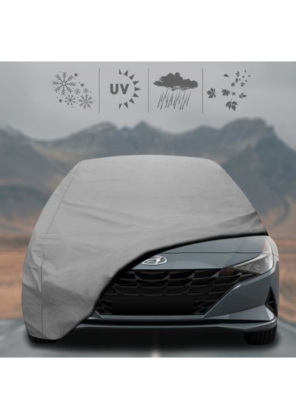 Hyundai Elantra 7 Sedan (2020 - ) Oto Branda Su Geçirmez Miflonlu Araba Brandası Klipsli Araba Çadırı