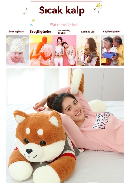 Shiba Inu Peluş Oyuncak Yalan Köpek Yastık (Yurt Dışından)