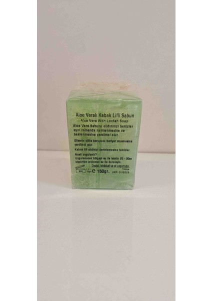 150 gr Doğal Kabak Lifli Aloe Vera Sabunu