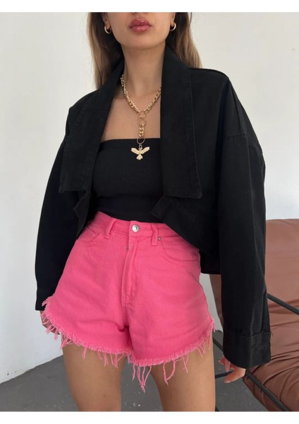 Bolero Model Crop Kot Ceket