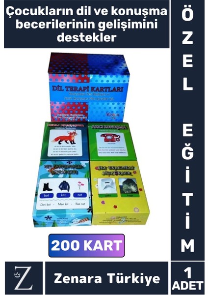 Eğitici Görsel Algı Dil Iletişim Becerisi Gelişimi Özgüven Kazanımı Özel Eğitim Dil Terapi Kartları