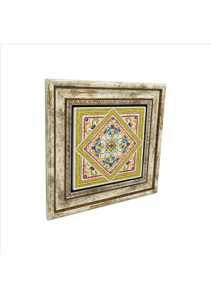 Italyan Deseni Baskılı Doğaltaş Tablo (25 x 25 KD-102)