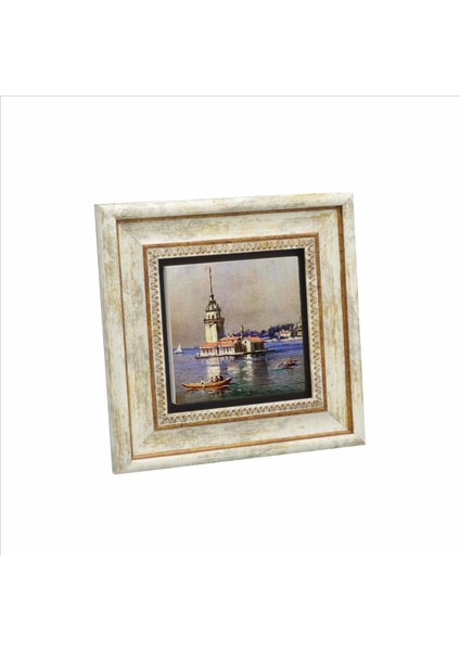 Kız Kulesi Baskılı Doğaltaş Tablo 20CMX20CM KRT-017
