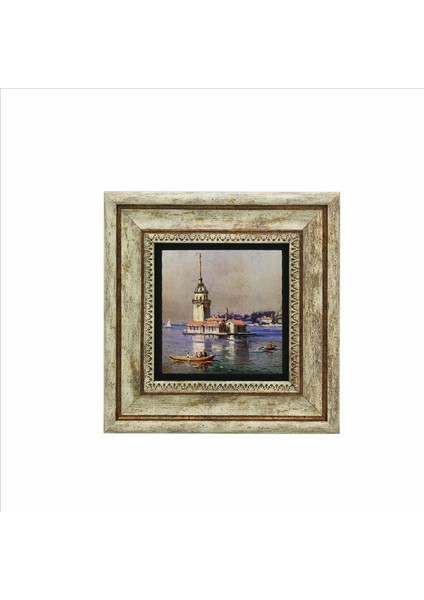 Kız Kulesi Baskılı Doğaltaş Tablo 20CMX20CM KRT-017 fiyatları