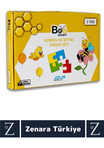 Eğitici Görsel Algı Dikkat Işitme Beceri Geliştirici 2 Yaş Görsel ve Işitsel Dikkat Özel Set